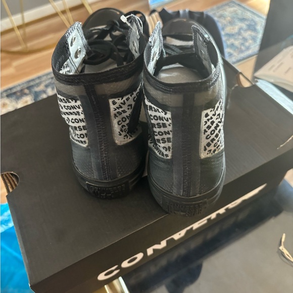 Converse Chuck Taylor All Star High Top Translucent Sneakers in Black W Size 8 - Picture 13 of 14